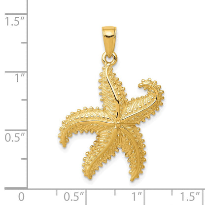 14K Gelbgold Seestern-Anhänger