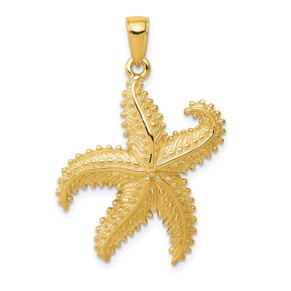 14K Gelbgold Seestern-Anhänger