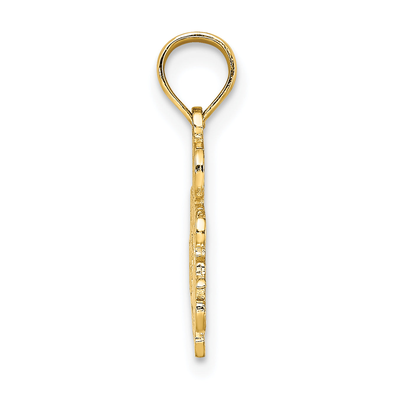 14K Gelbgold I'd Rather Be Sailing Charm
