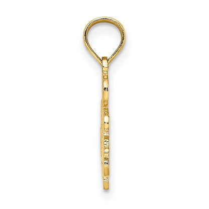 14K Gelbgold I'd Rather Be Sailing Charm