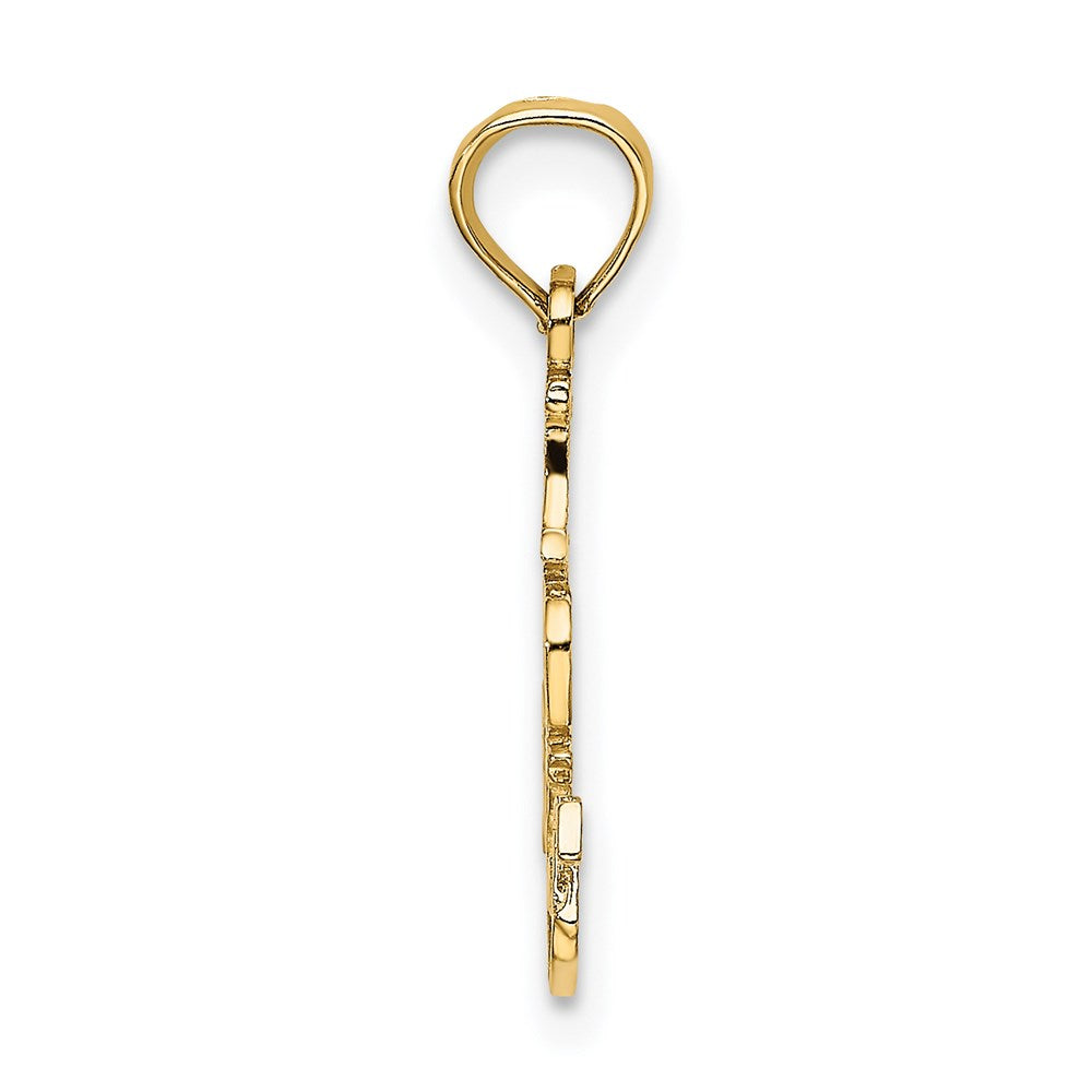 14K Gelbgold I Do Nails Charm
