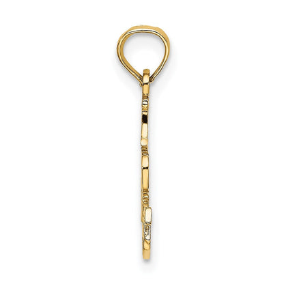 14K Gelbgold I Do Nails Charm