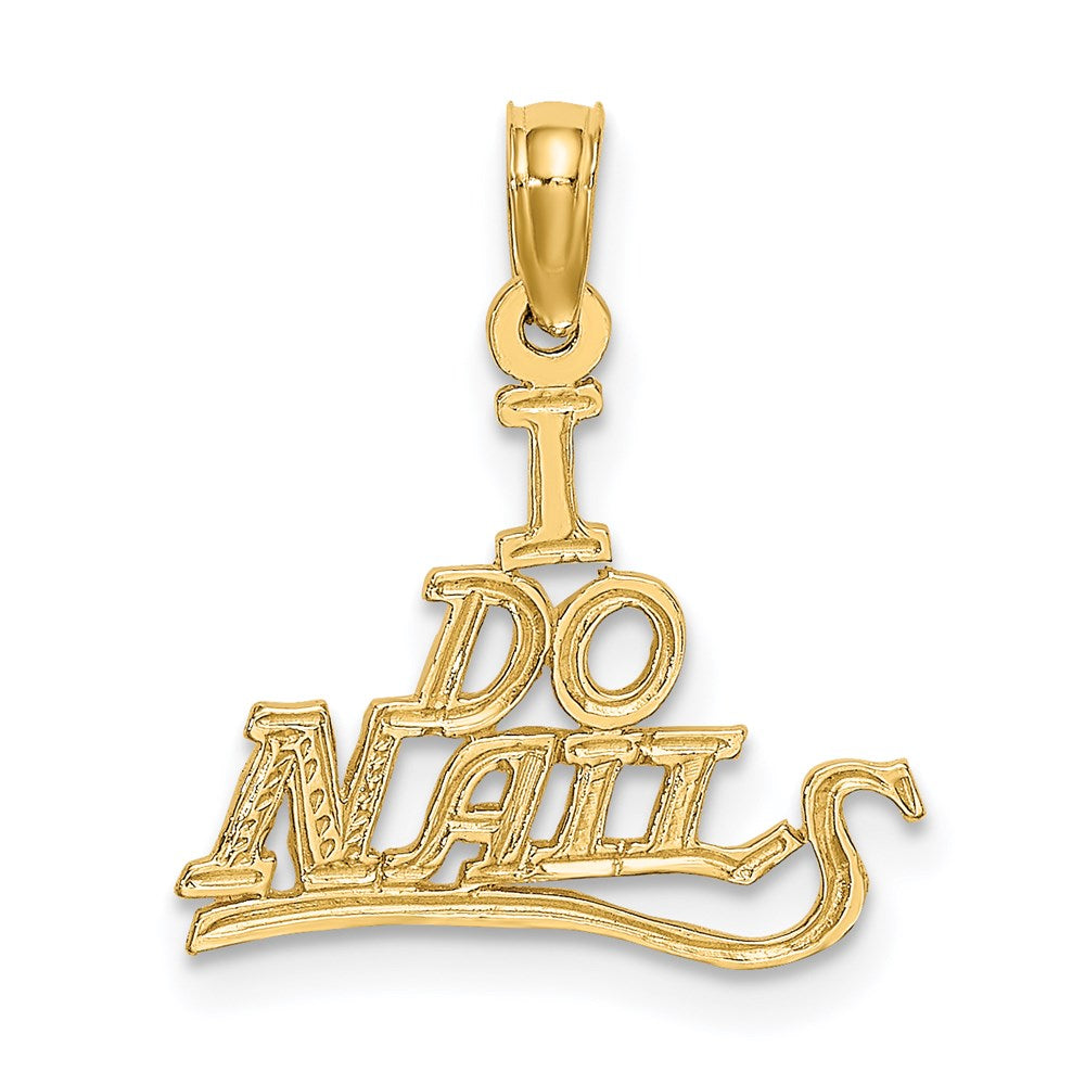 14K Gelbgold I Do Nails Charm