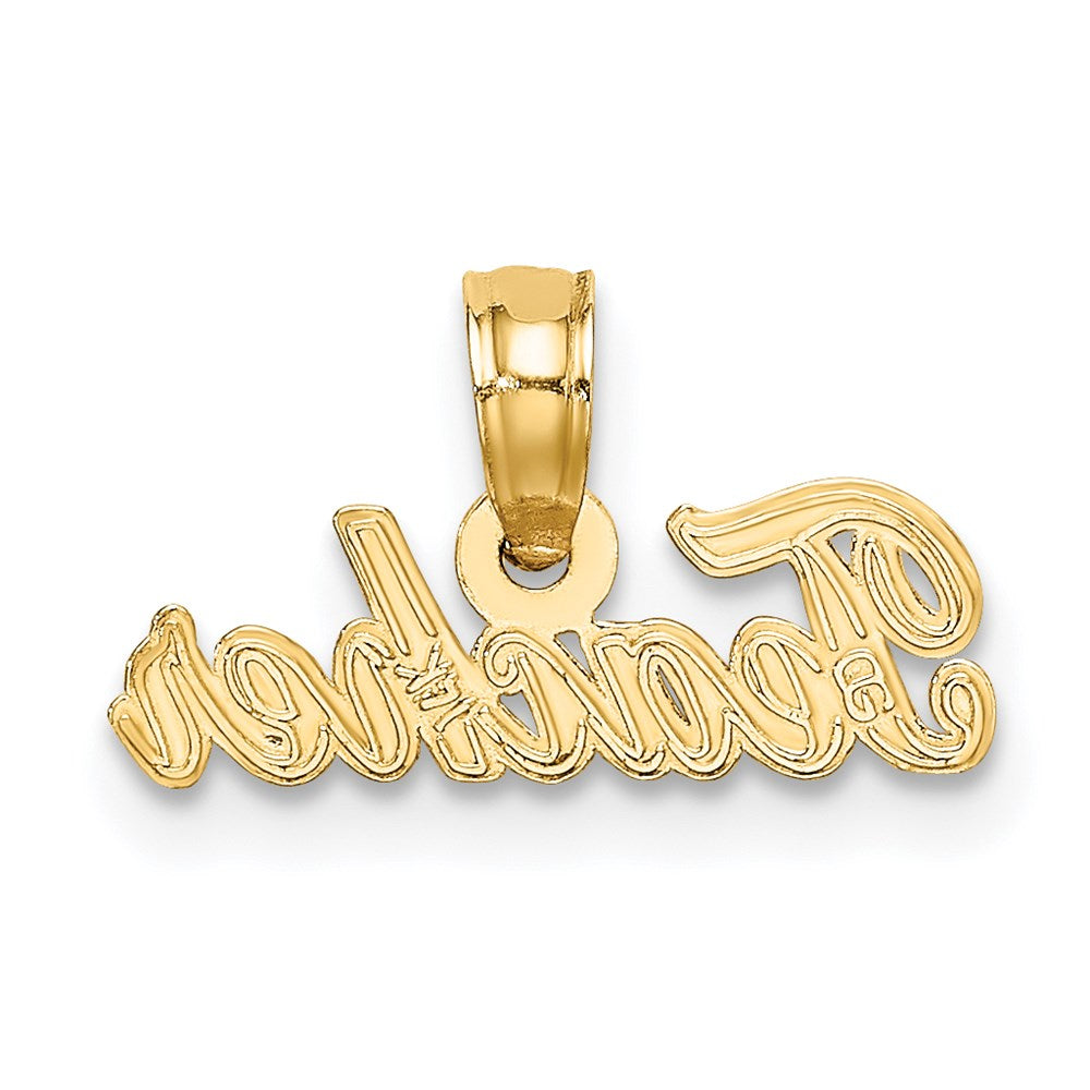 14K Gelbgold Lehrer Charm