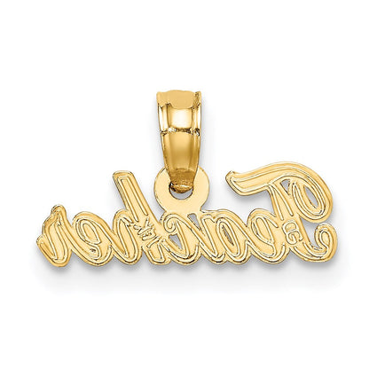 14K Gelbgold Lehrer Charm