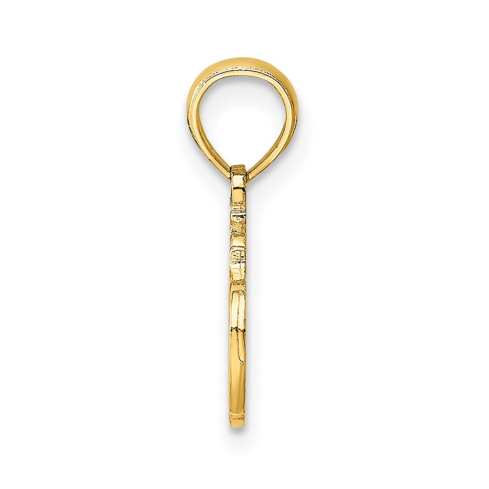 14K Gelbgold #1 Lehrer Charm