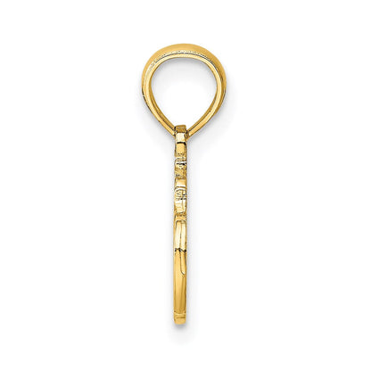 14K Gelbgold #1 Lehrer Charm
