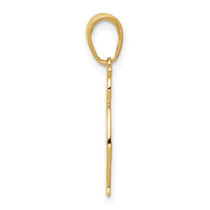 14K Gelbgold Eule Anhänger