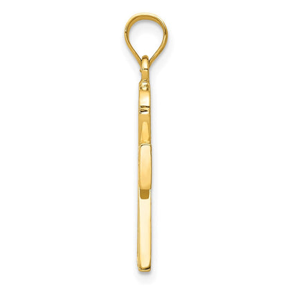 14K Gelbgold Ankh Kreuz Charm