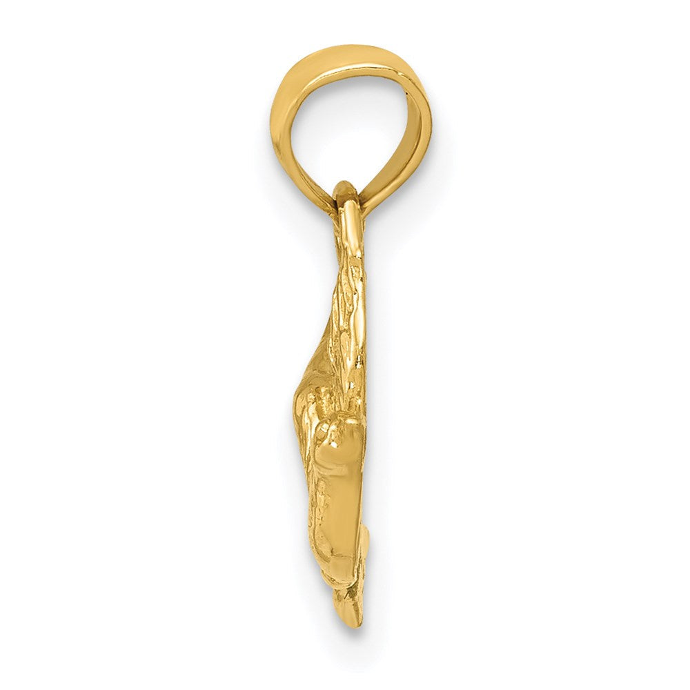 14K Gelbgold Flying Taube Anhänger