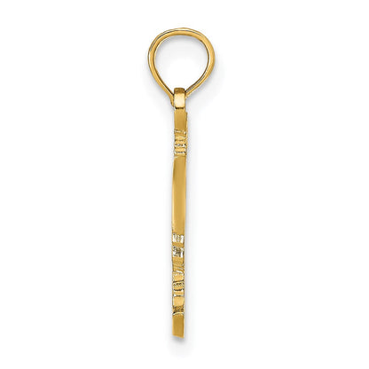 14K Gelbgold Rooster Anhänger