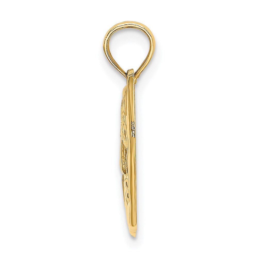 14K Gelbgold Komödie/Tragödie-Charm