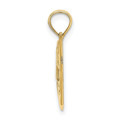 14K Gelbgold Komödie/Tragödie-Charm
