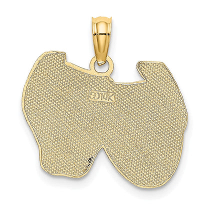 14K Gelbgold Komödie/Tragödie-Charm