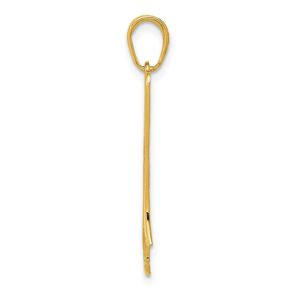 14K Gelbgold Trombone Anhänger
