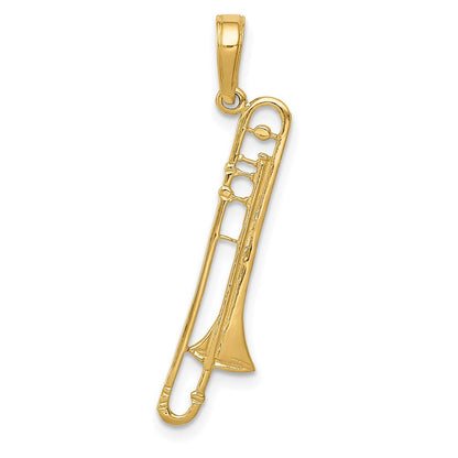 14K Gelbgold Trombone Anhänger