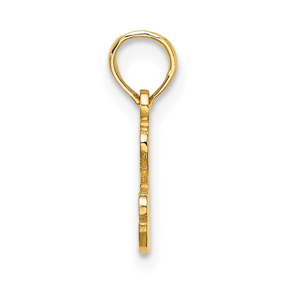 14K Gelbgold I Herz Racing Charm