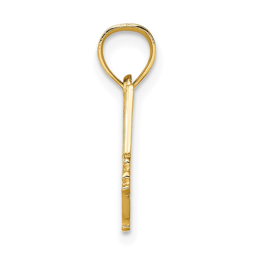 14K Gelbgold I Liebe Hockey Charm