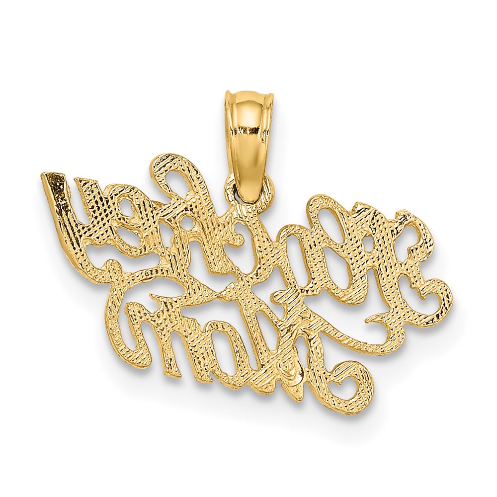 14K Gelbgold Hockey Mama Charm