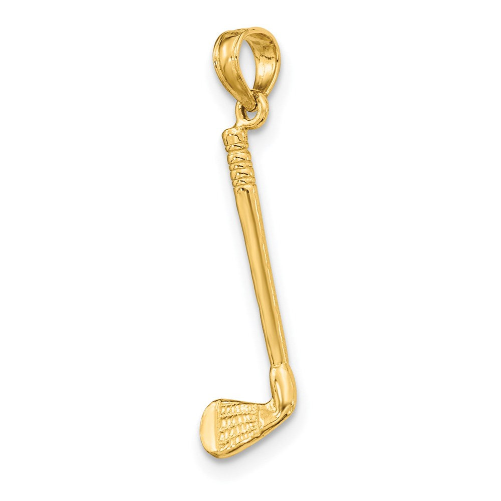 14K Gelbgold 3-d Club Charm