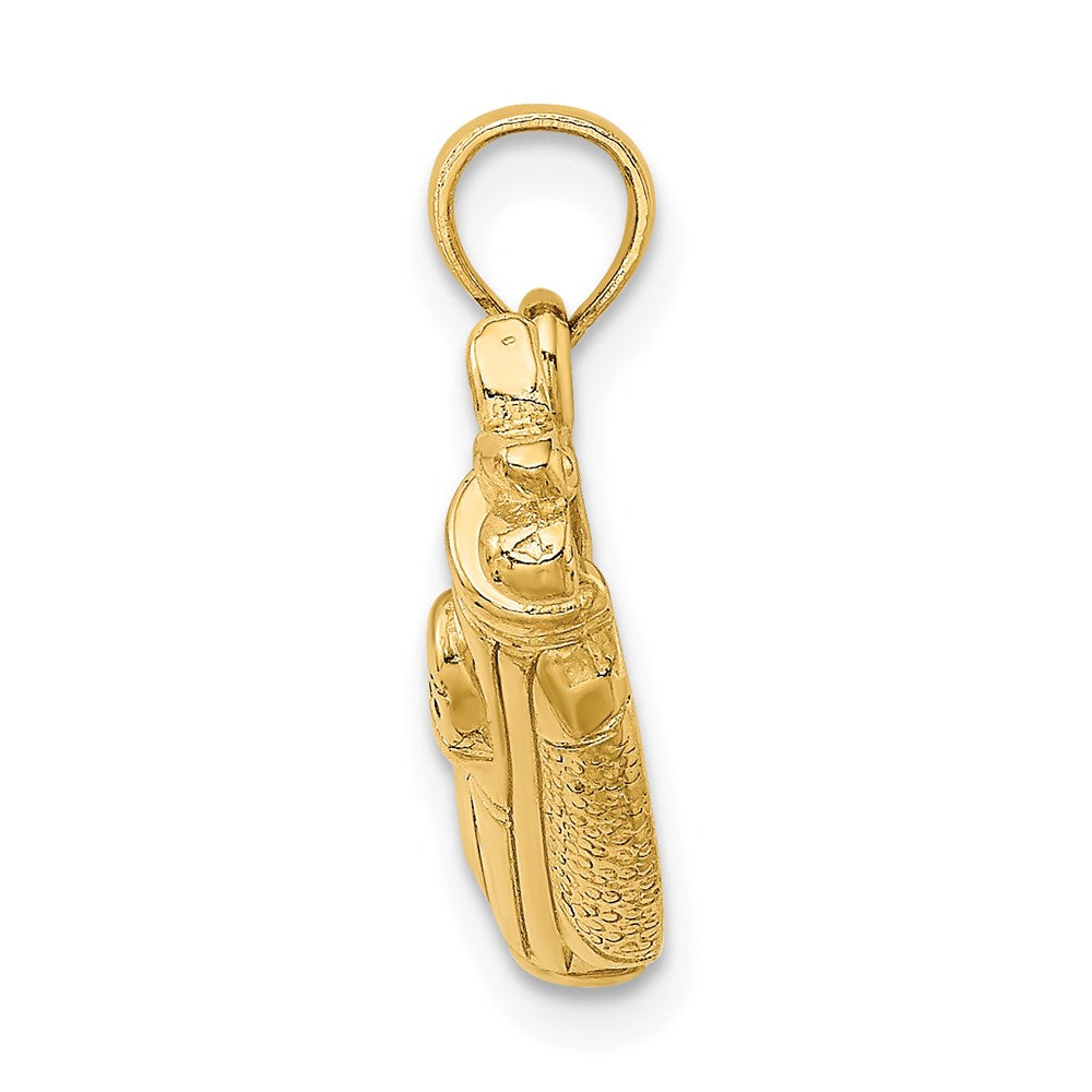14K Gelbgold Golftaschen-Charm