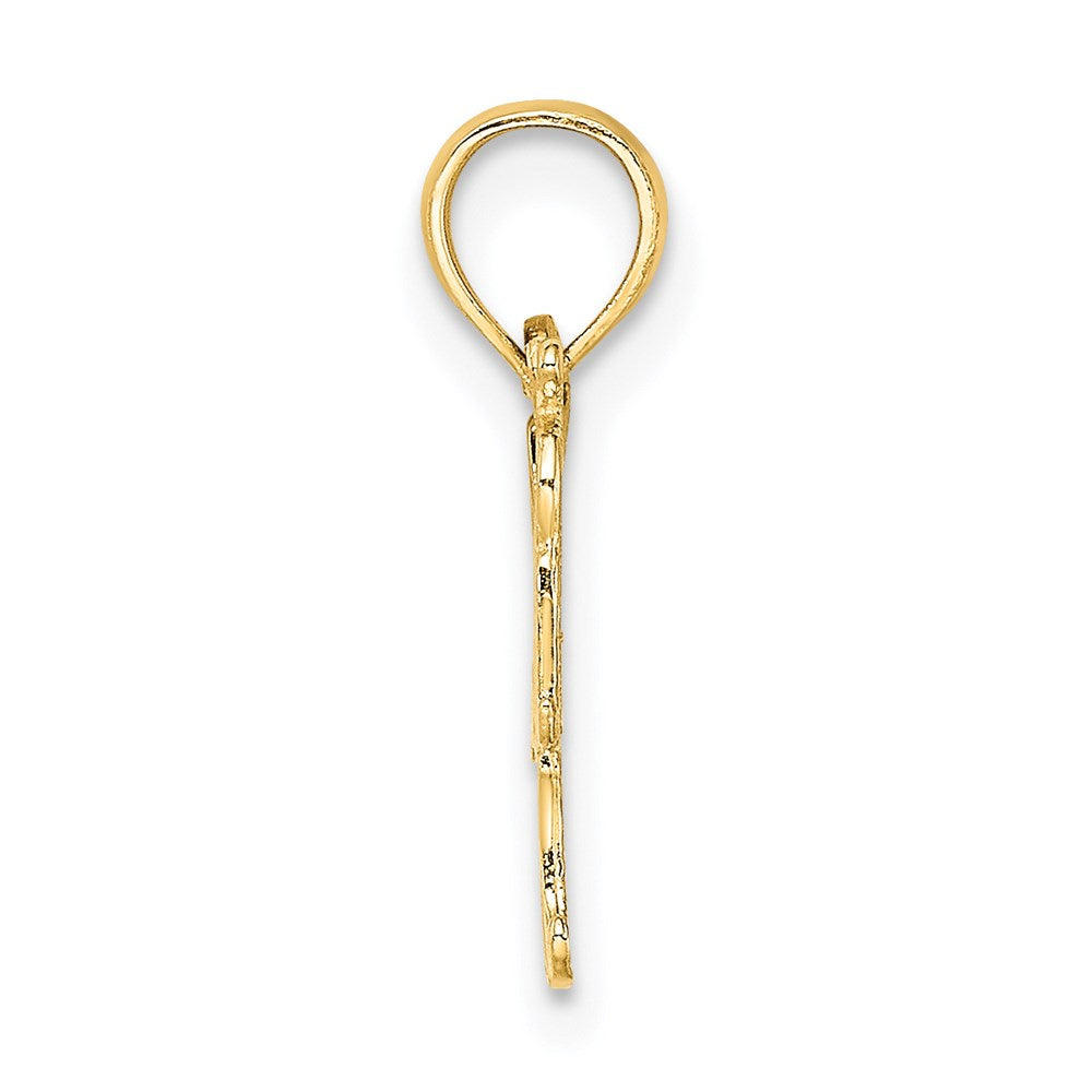 14K Gelbgold Softball Mama mit Bat und Kugel Charm
