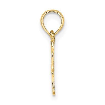 14K Gelbgold Softball Mama mit Bat und Kugel Charm