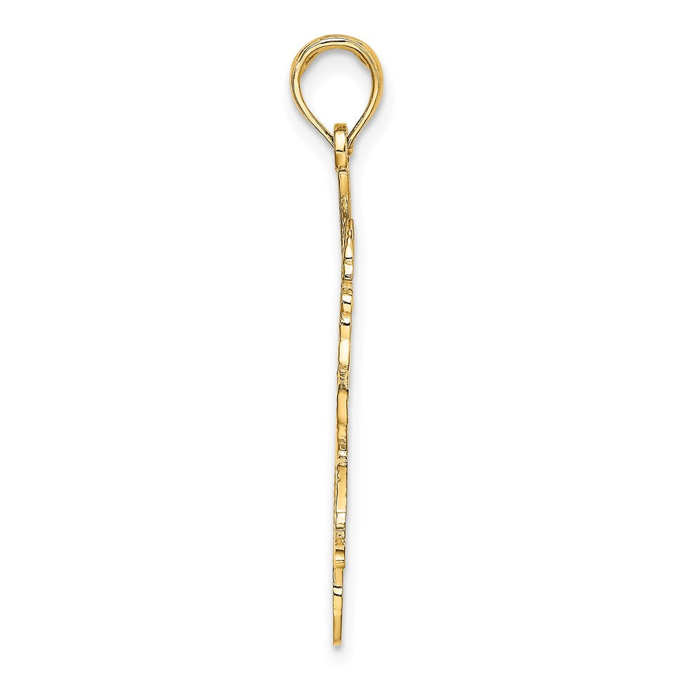 14K Gelbgold Baseball Batter Charm