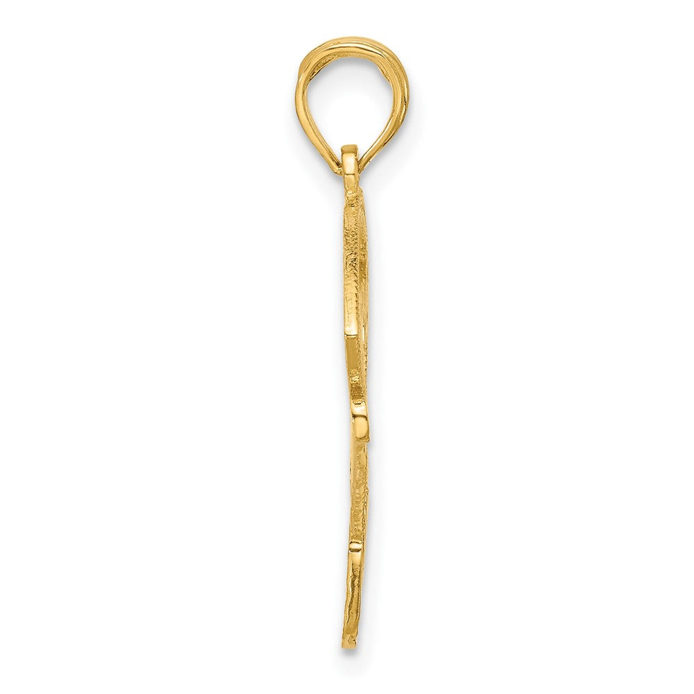 Baseball-Diamant-Anhänger aus 14K Gelbgold