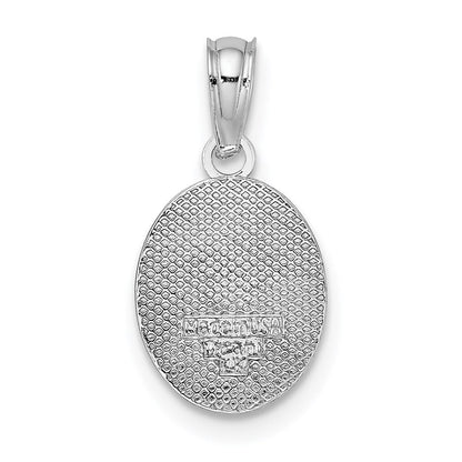 14K Weißgold Mini Fleur De Lis Charm