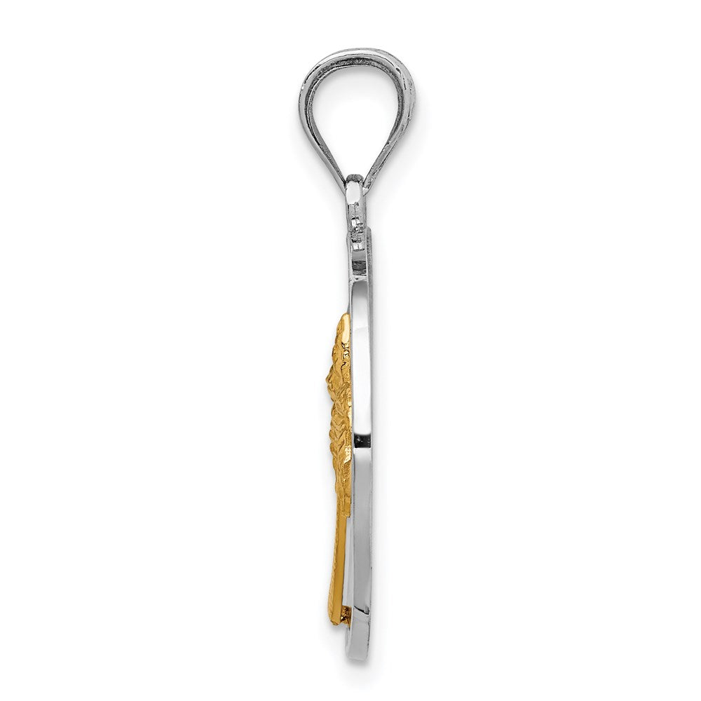 14K Bicolor Gold Anhänger "Sunset" poliert