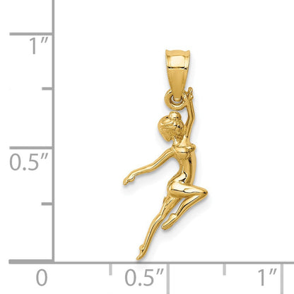 14K Gelbgold Dancer Anhänger