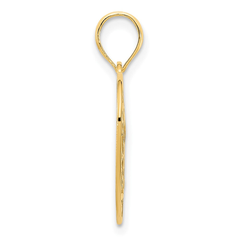 14K Gelbgold Fancy-Herz-Anhänger
