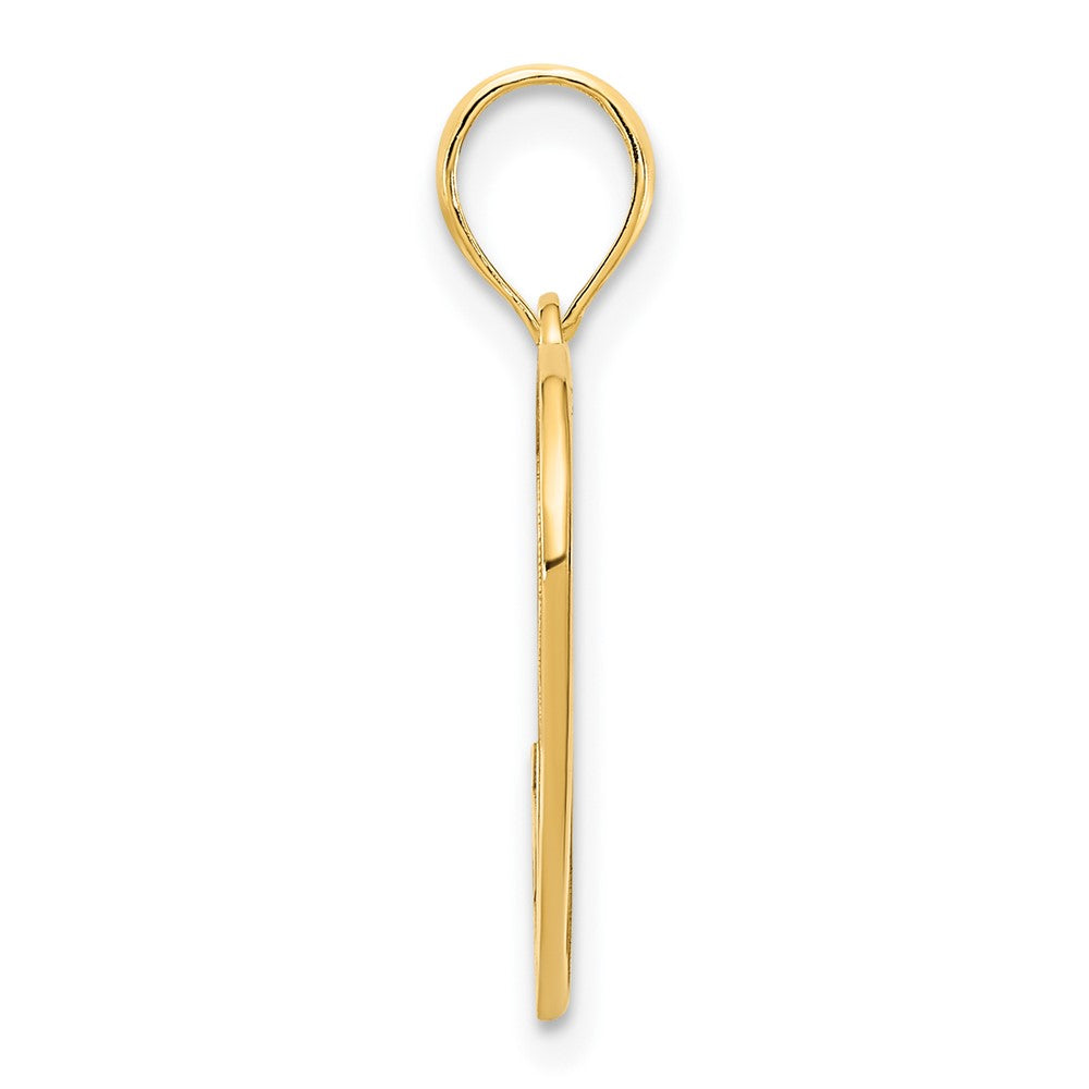 14K Gelbgold Unendlichkeits-Herz-Charm