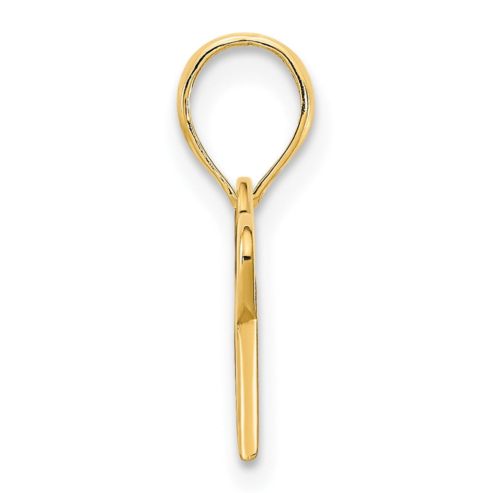 14K Gelbgold Fancy-Herz-Anhänger