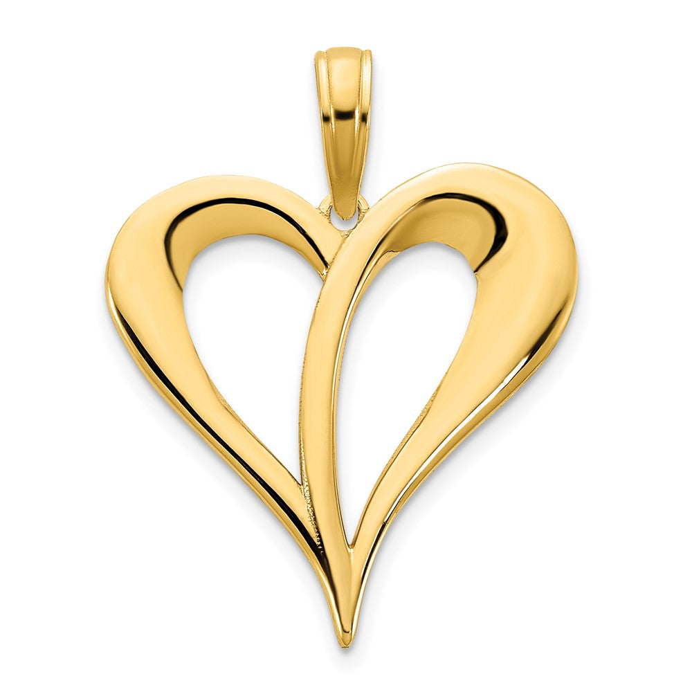 14K Gelbgold Anhänger mit offenem Herz