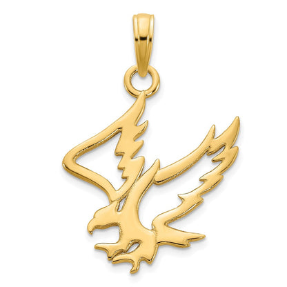 14K Gelbgold Adler-Anhänger