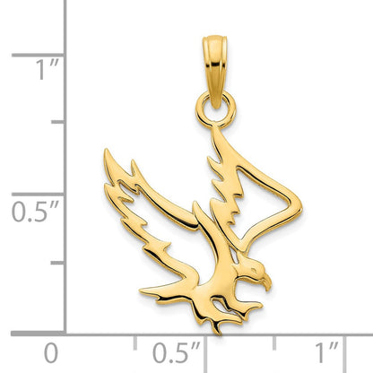 14K Gelbgold Adler-Anhänger