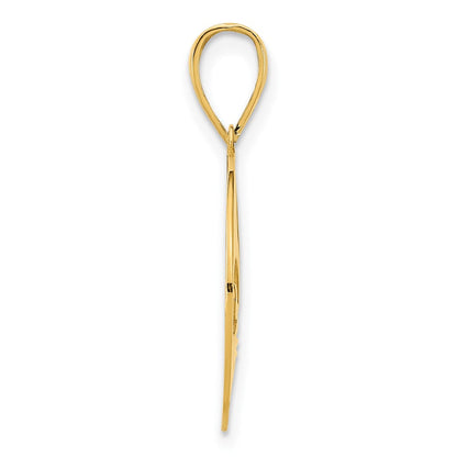 14 Karat Gelbgold Fleur-de-Lis-Anhänger