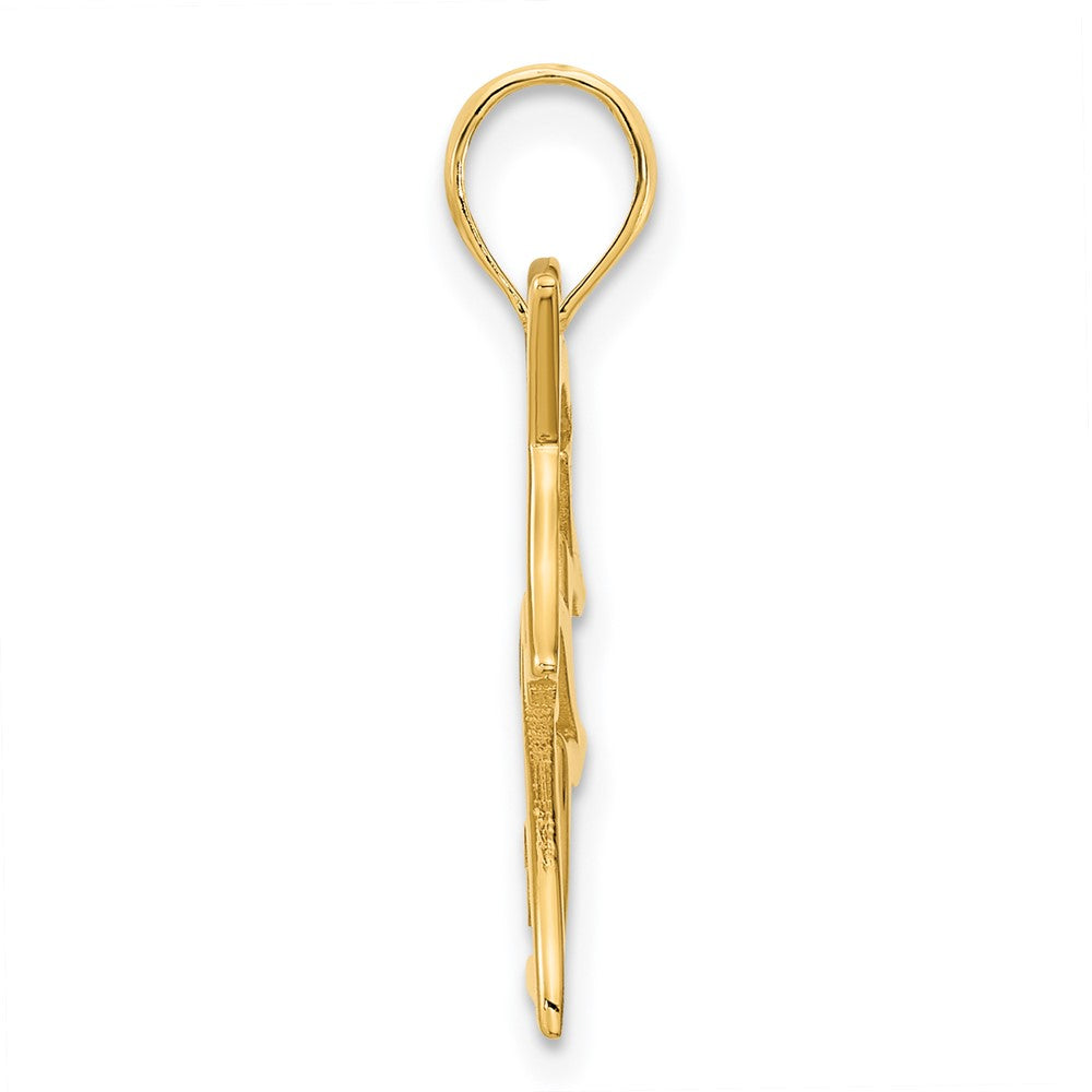 14K Gelbgold Einhorn-Anhänger