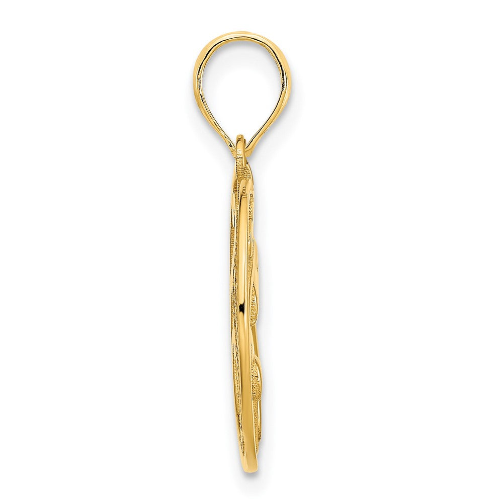 14K Gelbgold Einhorn-Anhänger