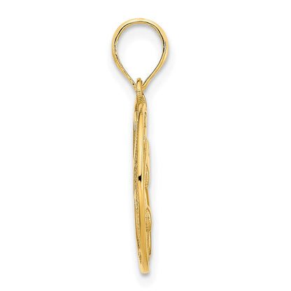14K Gelbgold Einhorn-Anhänger