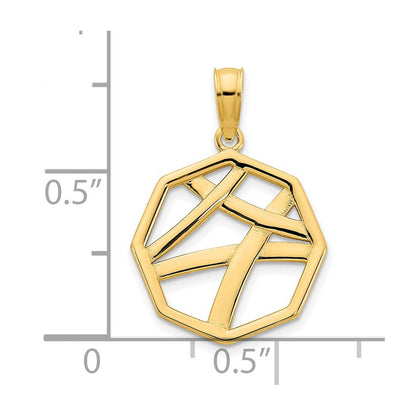 14K Gelbgold Fancy-Anhänger