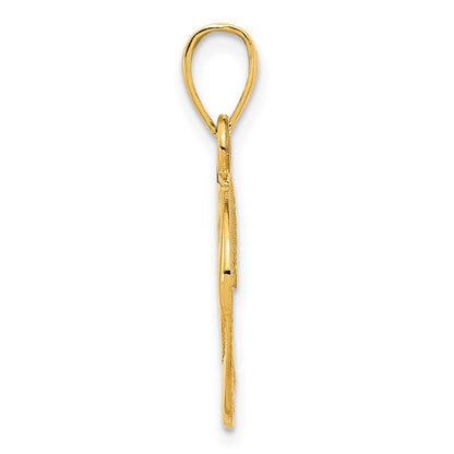 14K Gelbgold Adler-Anhänger