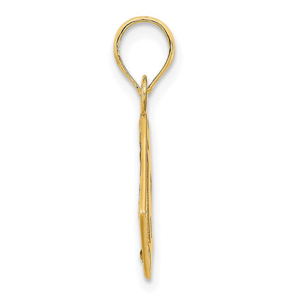 14K Gelbgold Leuchtturm Kompass Anhänger