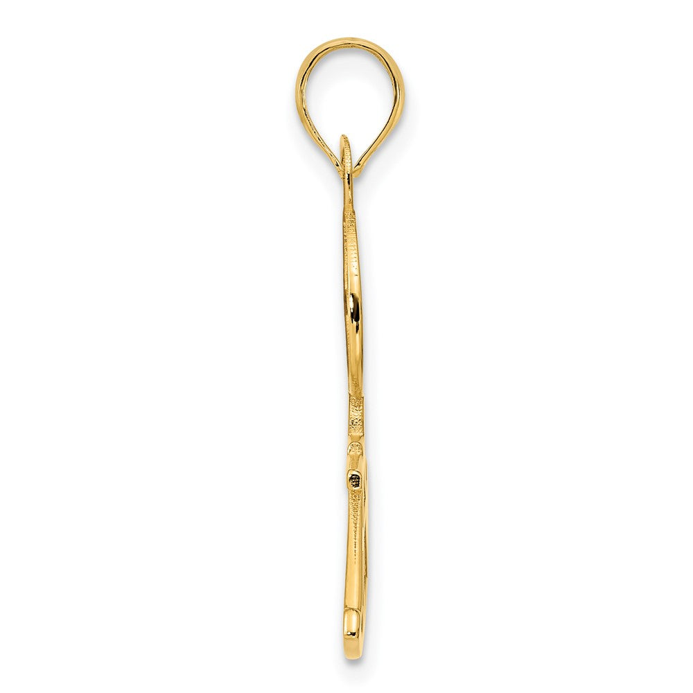 14K Gelbgold Kompass-Anhänger