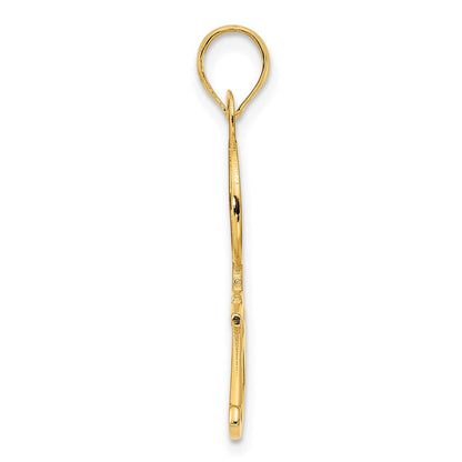 14K Gelbgold Kompass-Anhänger