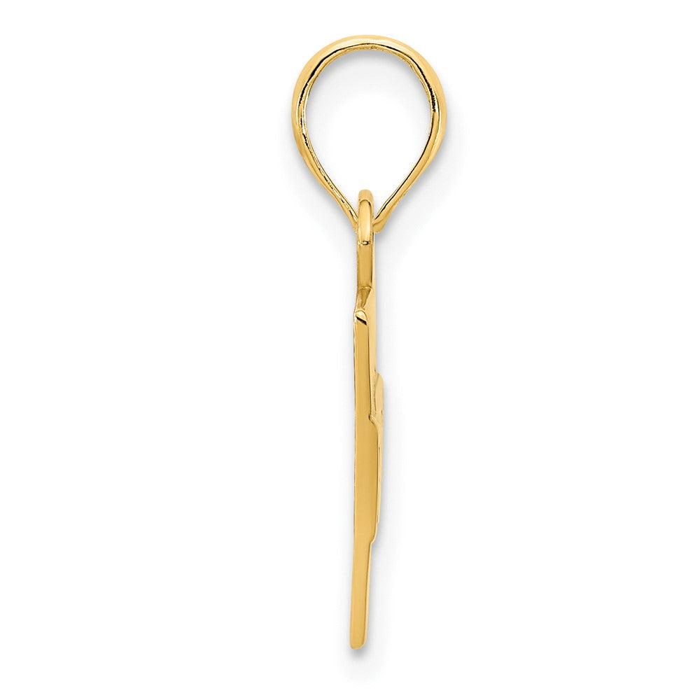 14K Gelbgold Anhänger „FINESSE“ mit Epoxidharz