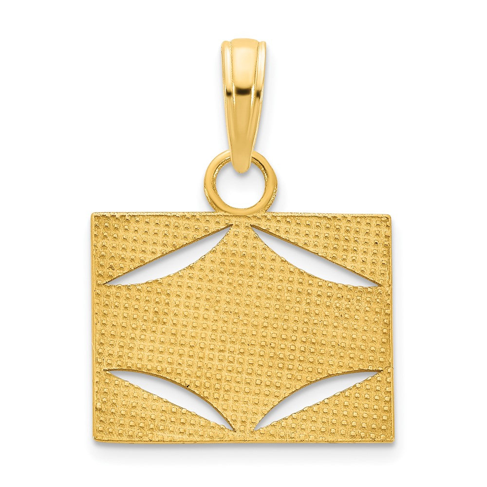 14K Gelbgold Anhänger „FINESSE“ mit Epoxidharz