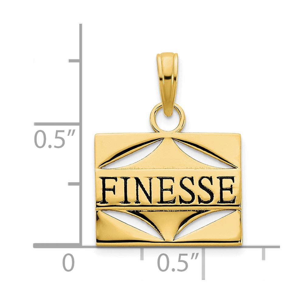 14K Gelbgold Anhänger „FINESSE“ mit Epoxidharz